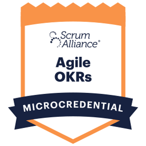 Agile OKRs microcredential badge