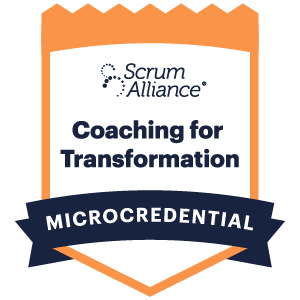 Coaching for Transformation microcredential badge