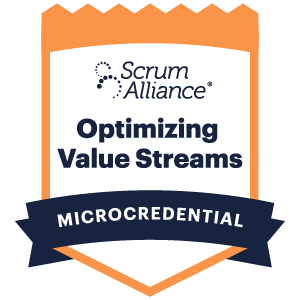 Optimizing Value Streams microcredential badge
